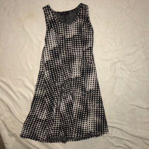 Black and white houndstooth dress